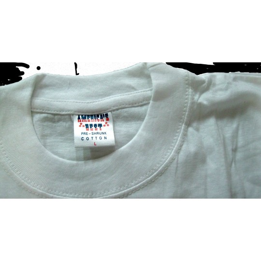 Camiseta blanca UNISEX de algodón AMERICAS BEST, sin personalizar