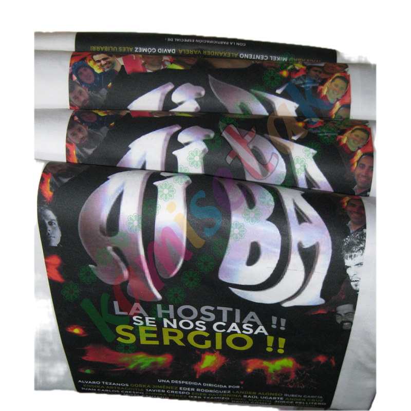 DESPEDIDAS y CUMPLEAÑOS: EJEMPLOS  de camisetas personalizadas.