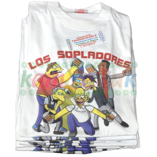 BLANCAS. CUADRILLAS DE FIESTAS: EJEMPLOS  de camisetas personalizadas BLANCAS.