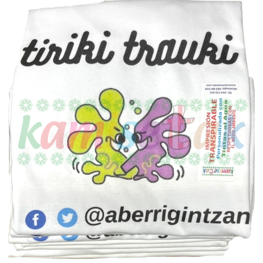 BLANCAS. CUADRILLAS DE FIESTAS: EJEMPLOS  de camisetas personalizadas BLANCAS.