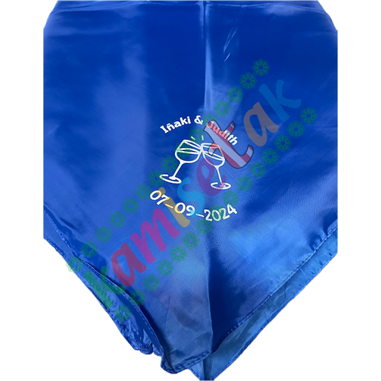 PAÑUELOS: EJEMPLOS  de pañuelos de fiesta personalizados.