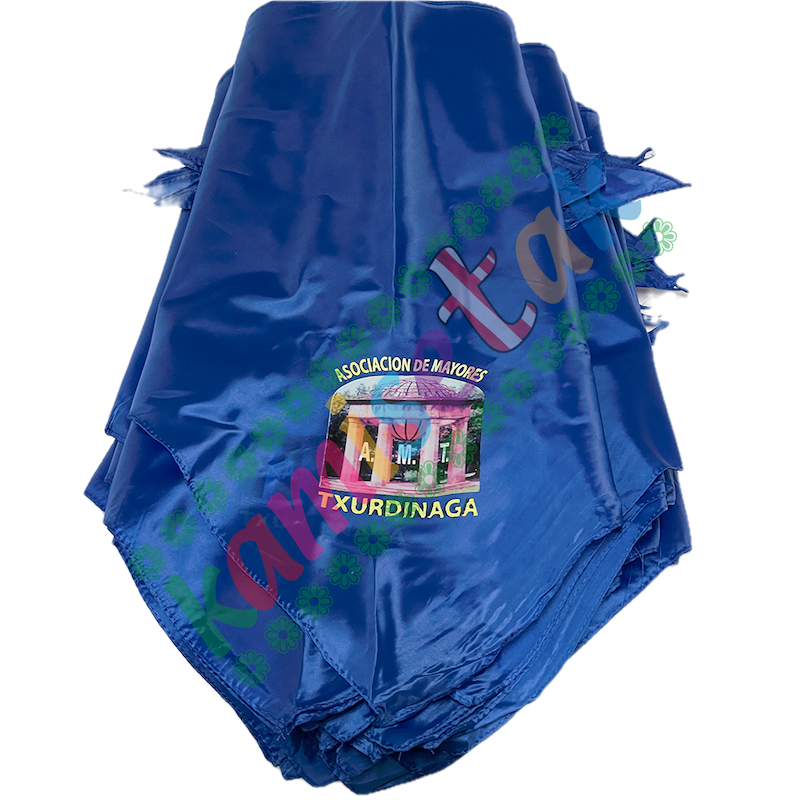 PAÑUELOS: EJEMPLOS  de pañuelos de fiesta personalizados.