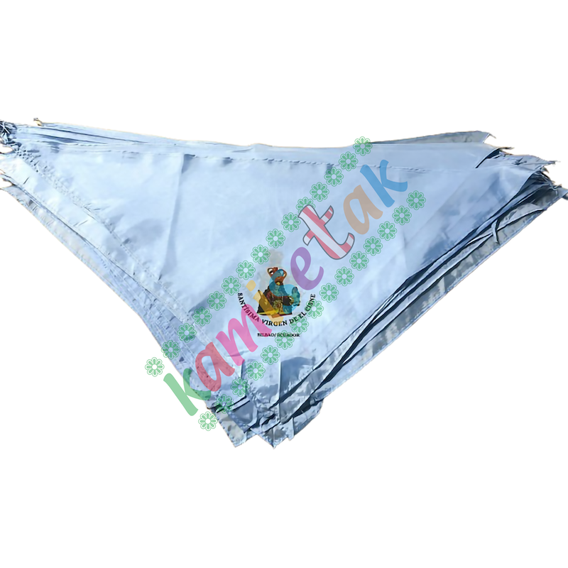 PAÑUELOS: EJEMPLOS  de pañuelos de fiesta personalizados.