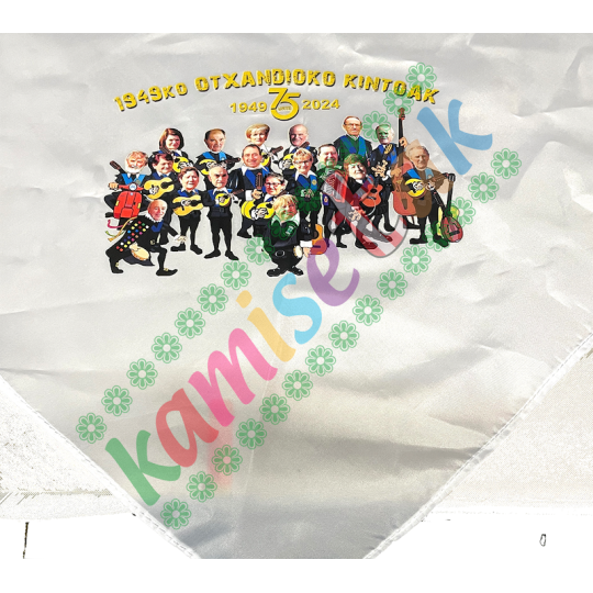 PAÑUELOS: EJEMPLOS  de pañuelos de fiesta personalizados.