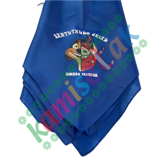 PAÑUELOS: EJEMPLOS  de pañuelos de fiesta personalizados.