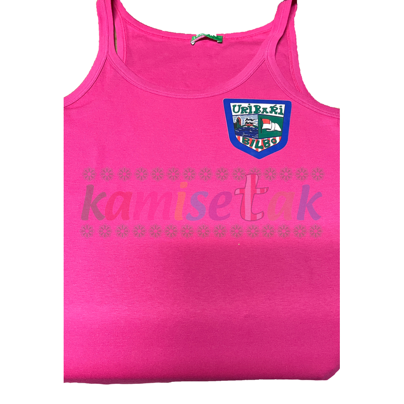 Camiseta magenta de tirantes Uribarri