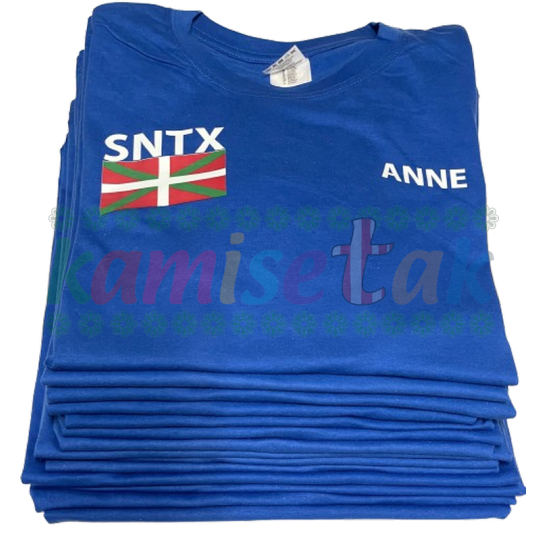 Camisetas azules de fiestas SNTX