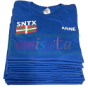 Camisetas azules de fiestas SNTX