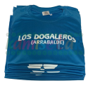 Camisetas azules de fiestas Los Dogaleros de Arrabalde