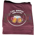 Camisetas burdeos de fiestas Luis Birras de Santutxu