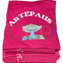 Camisetas magenta de fiestas Artepaus
