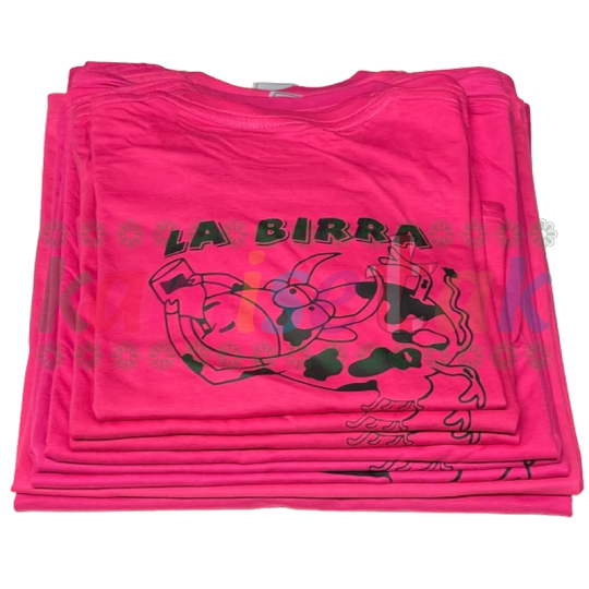 Camisetas magenta de fiestas La Birra