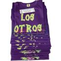 Camisetas moradas de fiestas Los Otros