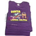 Camisetas moradas de fiestas URETA