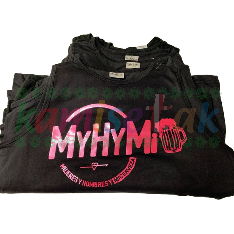 Camisetas negrasde fiestas MyHyMi