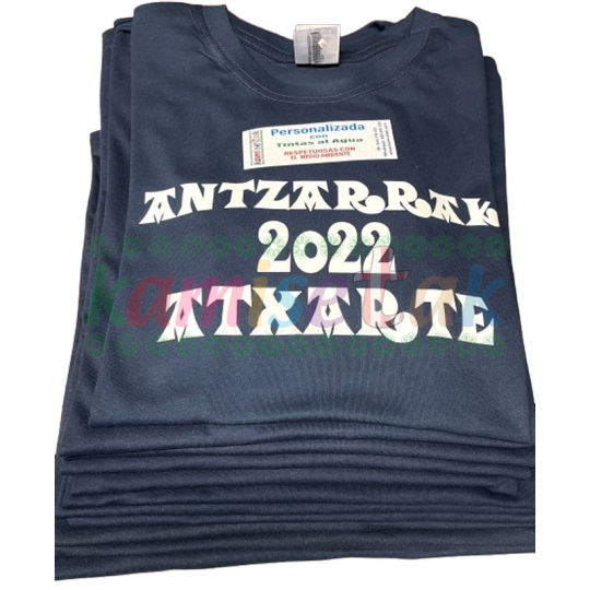 Camisetas Azul marilo de fiestas Antzarrak