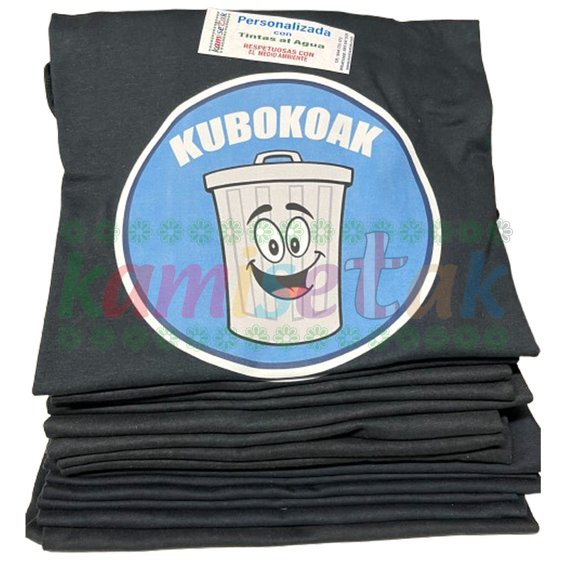 Camisetas negras de fiestas Kubokoak