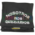 Camisetas negras de fiestas Nosotros nos quedamos