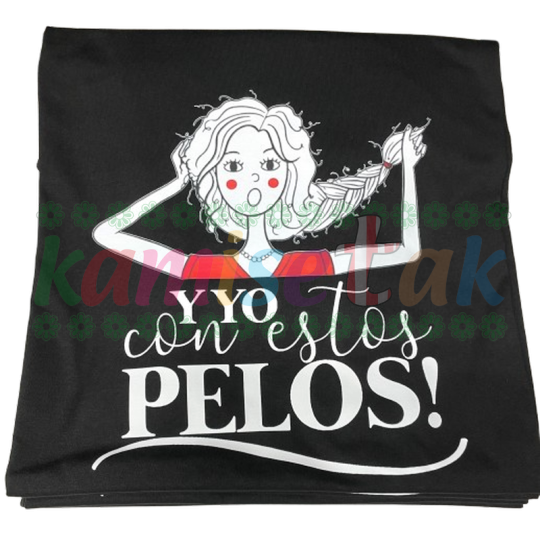 Camisetas negras de fiestas y yo con estos pelos