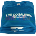 Camisetas azules de fiestas Los Dogaleros