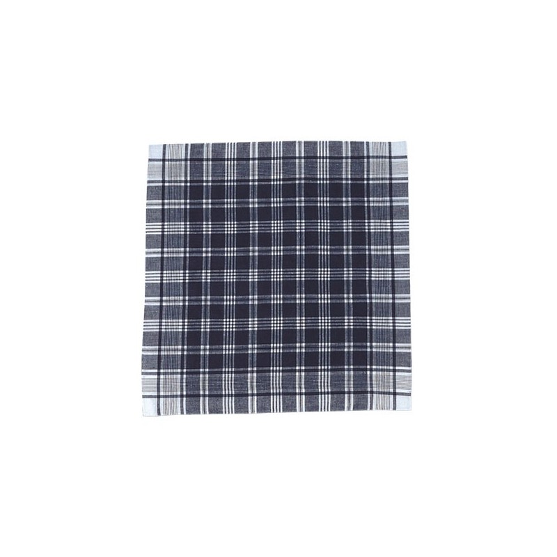 Pañuelo de cuadros azul, sin personalizar.