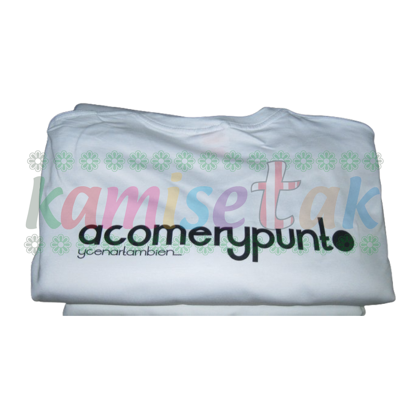 Camisetas blancas Restaurante A Comer y Punto