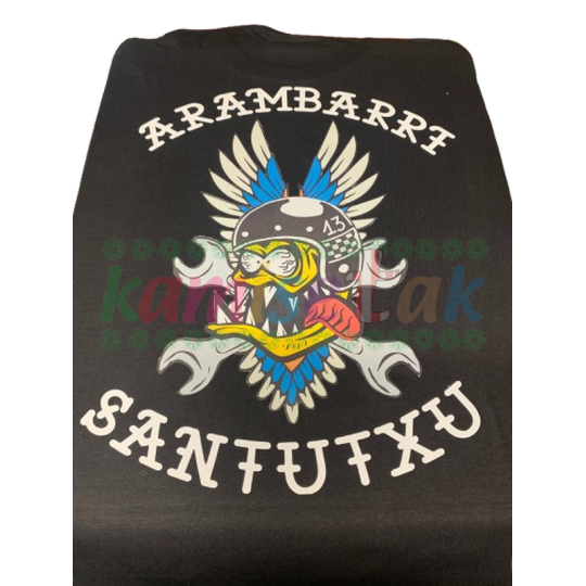 Camisetas negras Restaurante Aranbarri Santutxu