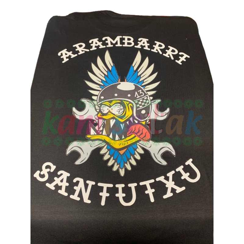 Camisetas negras Restaurante Aranbarri Santutxu