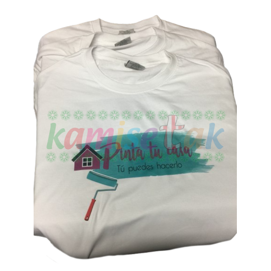 Camisetas blancas Pinta tu casa