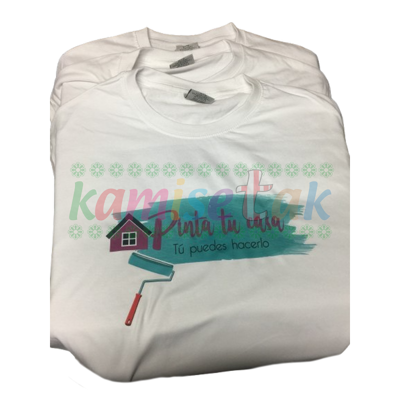 Camisetas blancas Pinta tu casa
