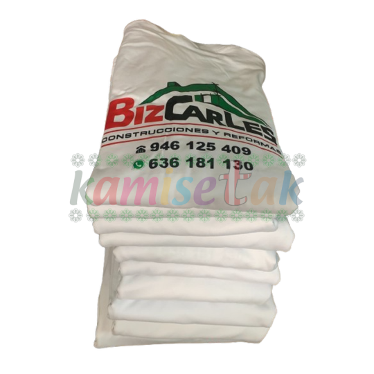Camisetas blancas Reformas Bizcarles