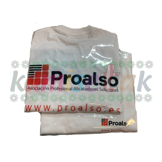 Camisetas blancas de PROALSO, Asociación Profesional de Alicatadores