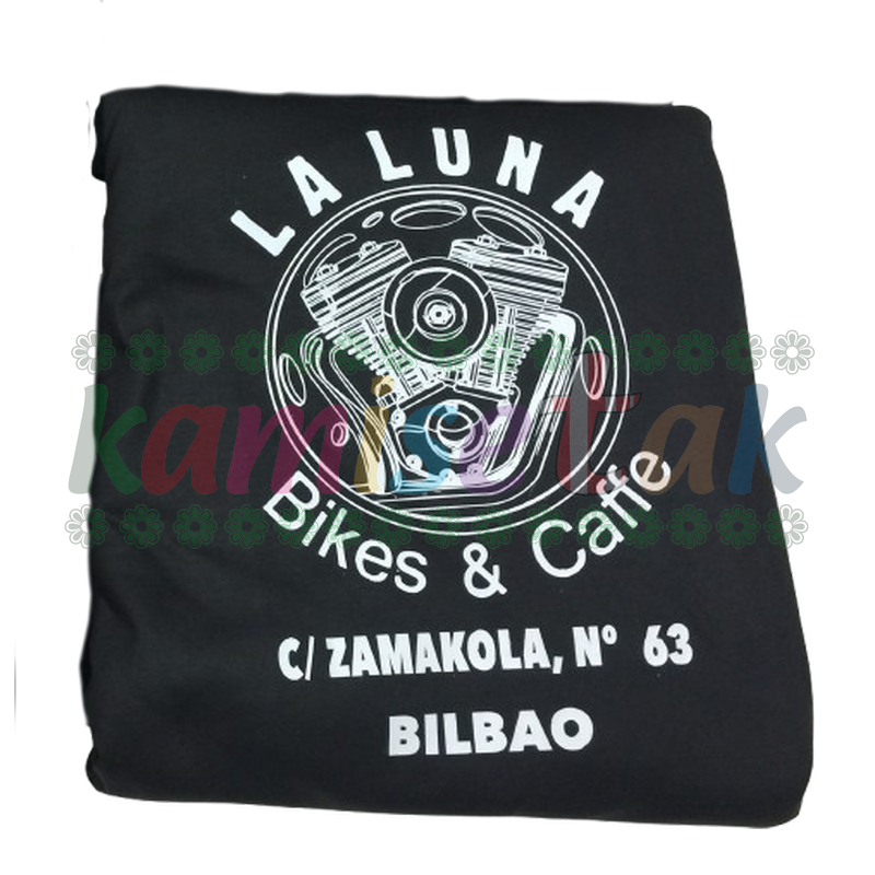 Camisetas negras Bar Café LA LUNA