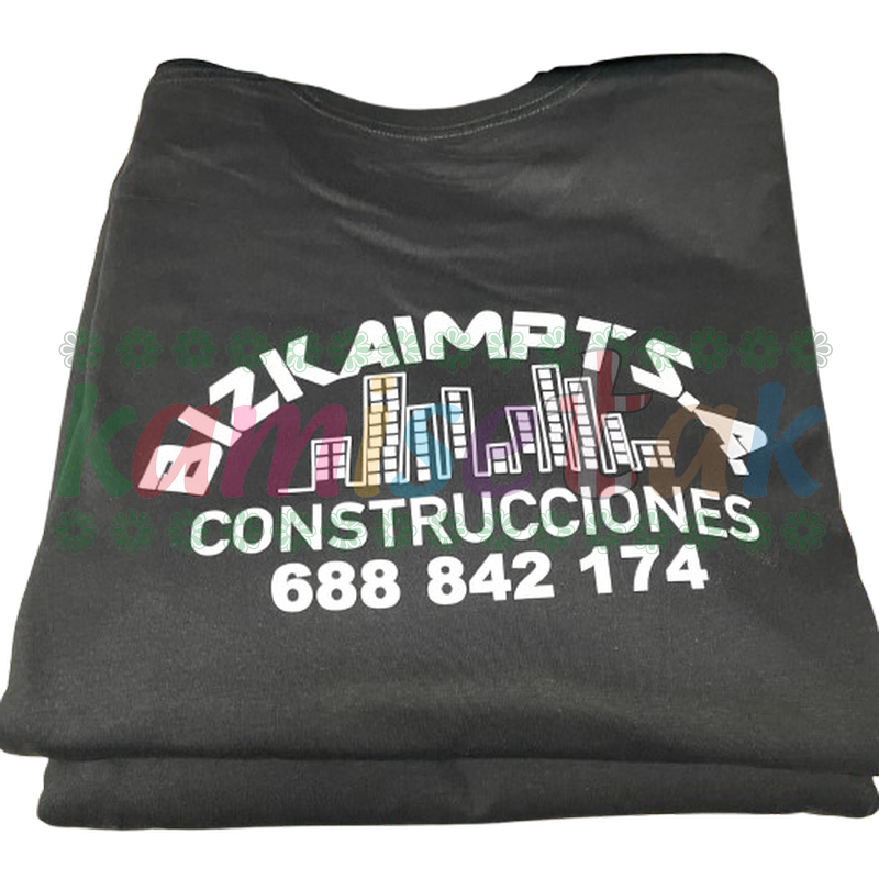 Camisetas negras Construcciones BIZKAIMPT SA