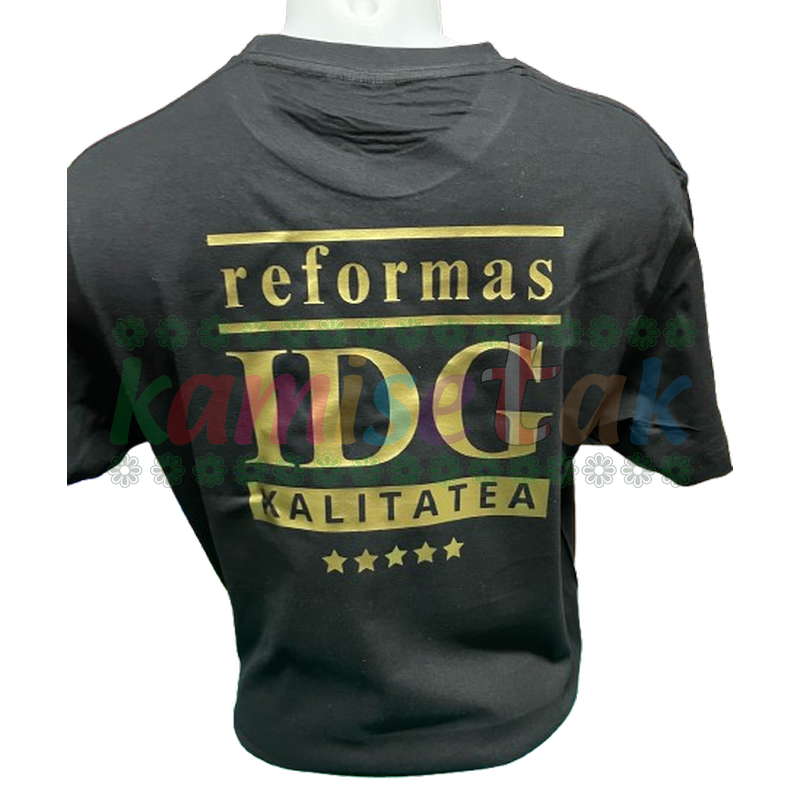 Camiseta negra Reformas IDG
