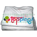 Camisetas blancas TOPPINGS