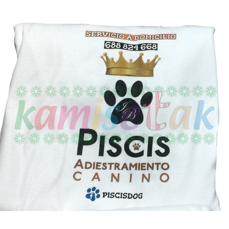 Camisetas blancas Adiestramiento canino PISCIS