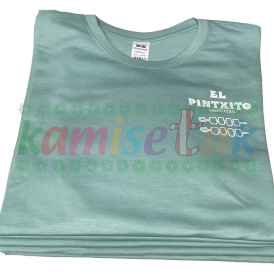 Camisetas Agua Marina Bar El Pintxito de Santutxu