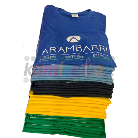Camisetas de colores Bar Aranbarri