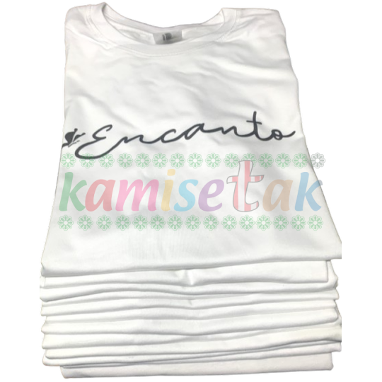 Camisetas blancas peluquería ENCANTO