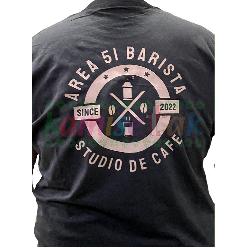 Camisetas. negras Area 51 Barista
