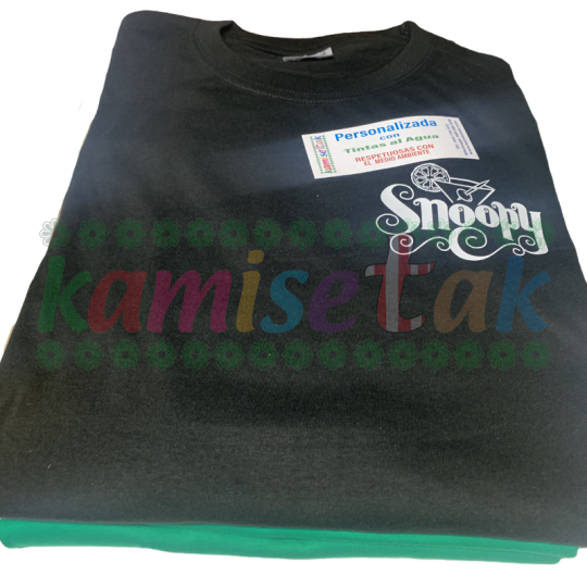 Camisetas negras Bar Snoopy de Santutxu