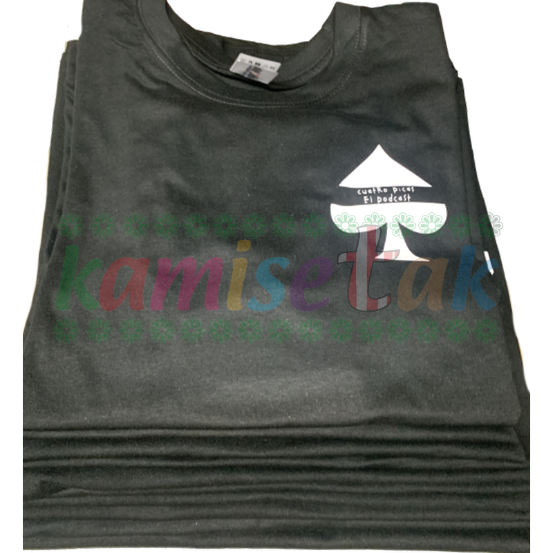 Camisetas negras Podcast Cuatro Picas