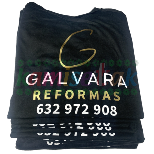 Camisetas negras Reformas GALVARA
