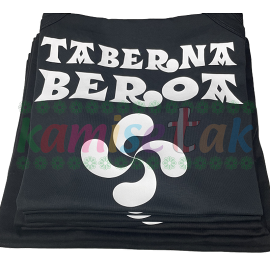 Camisetas negras Bar Beroa Santutxu