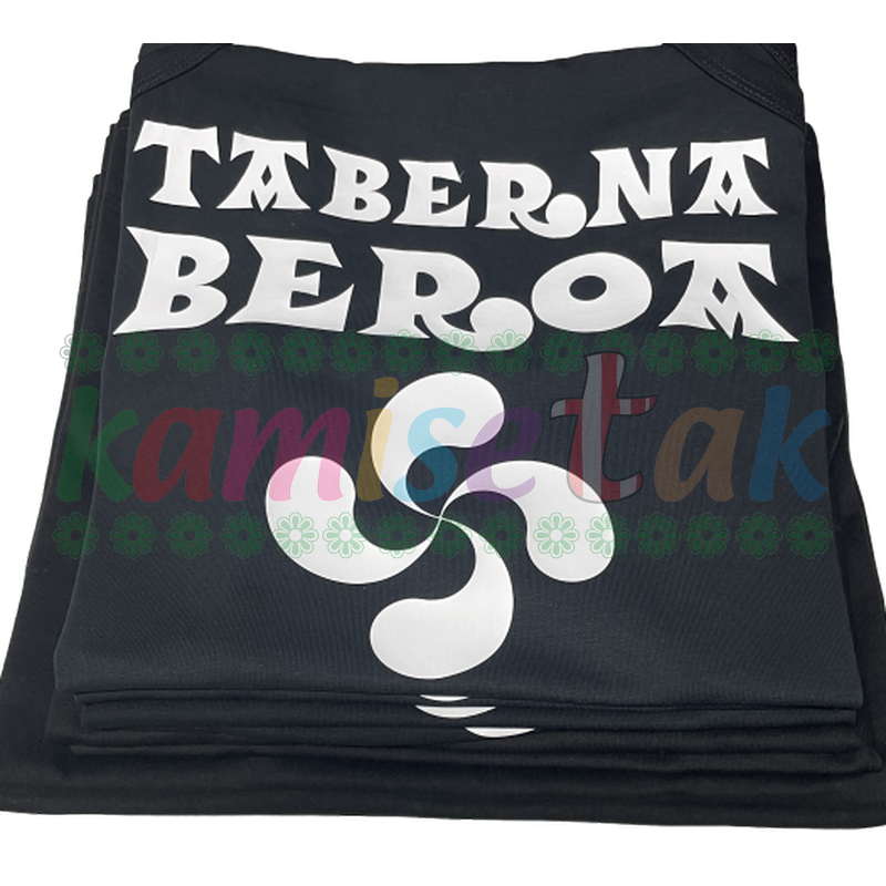 Camisetas negras Bar Beroa Santutxu