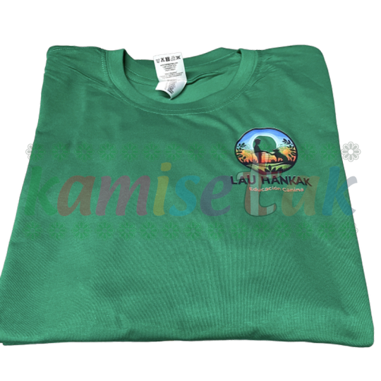 Camisetas verdes de Educación Canina Lau Hankak