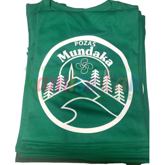 Camisetas verdes de Bar MUNDAKA de pozas