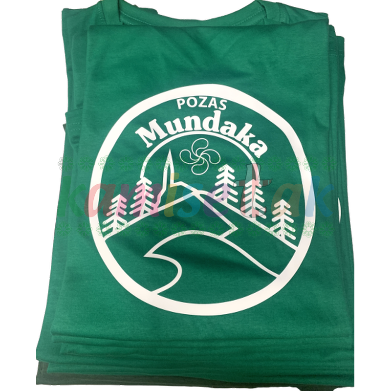 Camisetas verdes de Bar MUNDAKA de pozas