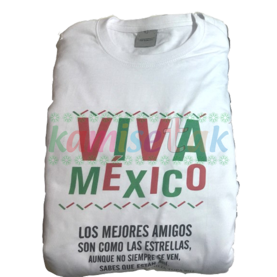 Camisetas blancas de VIVA MEXICO